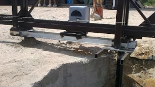 Купить сваи для ворот в Серпухов. Заказать ворота на сваях под ключ от 22034 руб